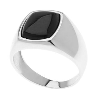 Ανδρικό δαχτυλίδι από ασήμι με πέτρα
