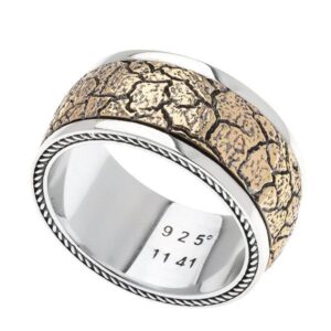 ΔΑΧΤΥΛΙΔΙ ΑΠΟ ΑΣΗΜΙ 925ο ΜΕ ΟΨΗ ΠΕΤΡΑΣ ΑΠΟ ΟΡΕΙΧΑΛΚΟ.